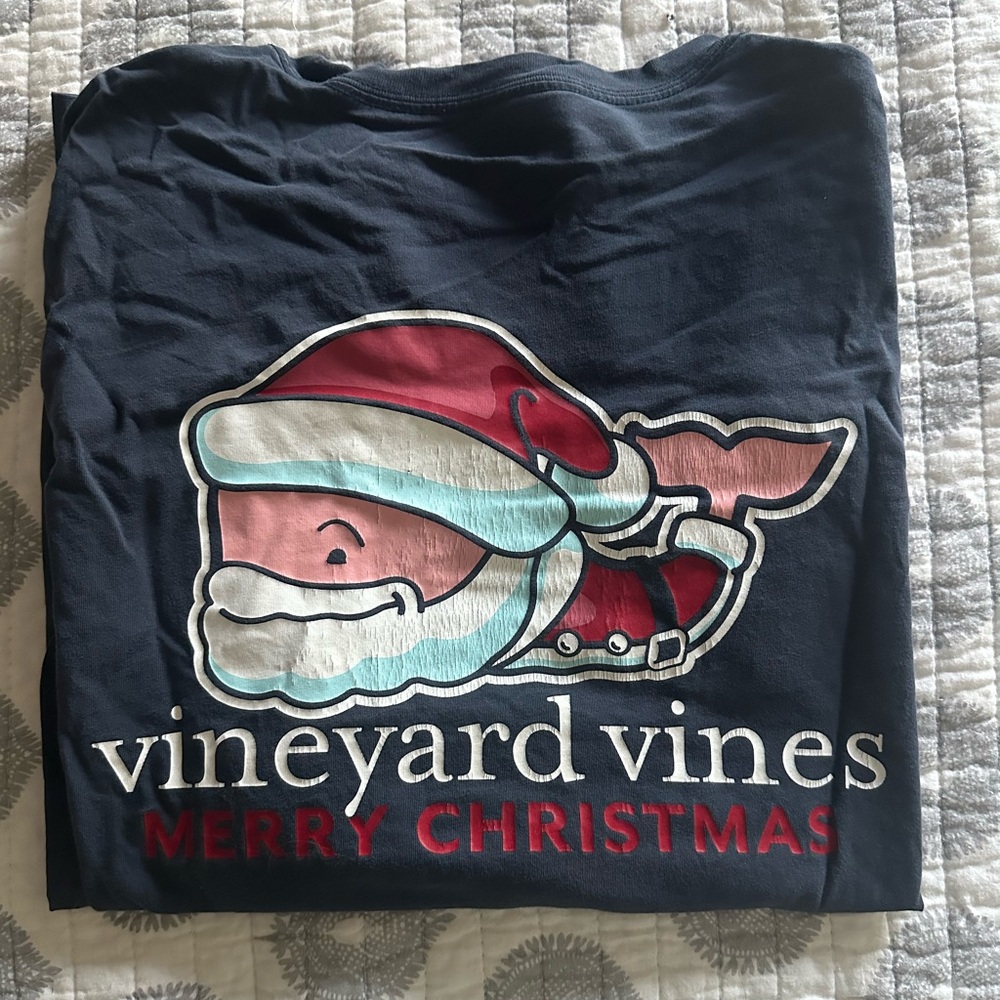 vineyard vines men’s l/s tee, Christmas